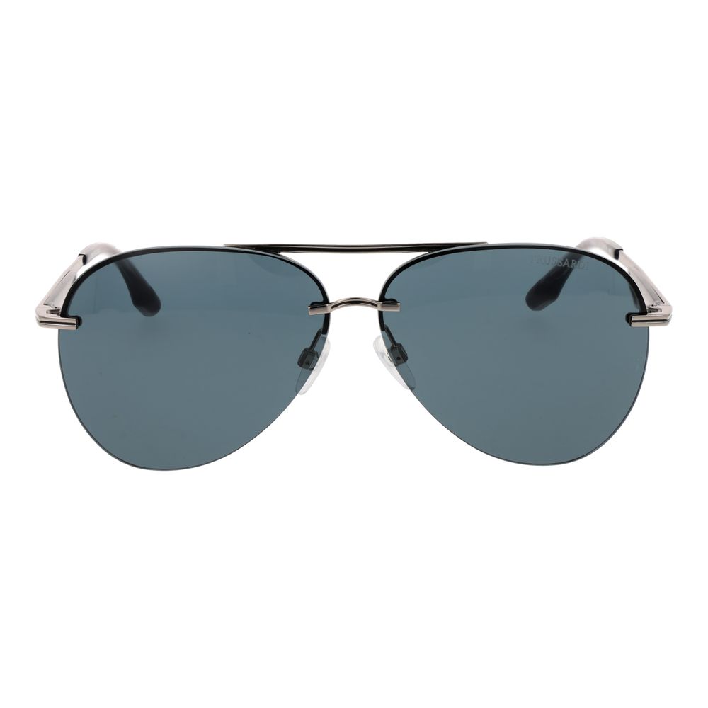 Trussardi Gray Metal Men's Sunglasses