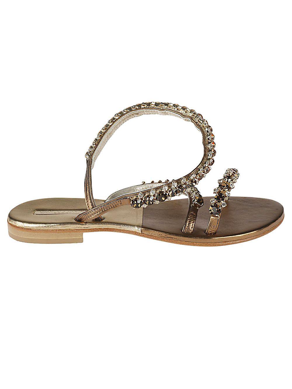 Emanuela Caruso Women's Gold Monastic Anklet Bracelet Sandal