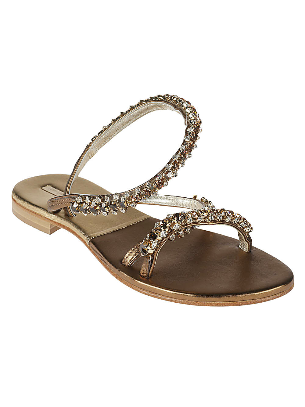 Emanuela Caruso Women's Gold Monastic Anklet Bracelet Sandal