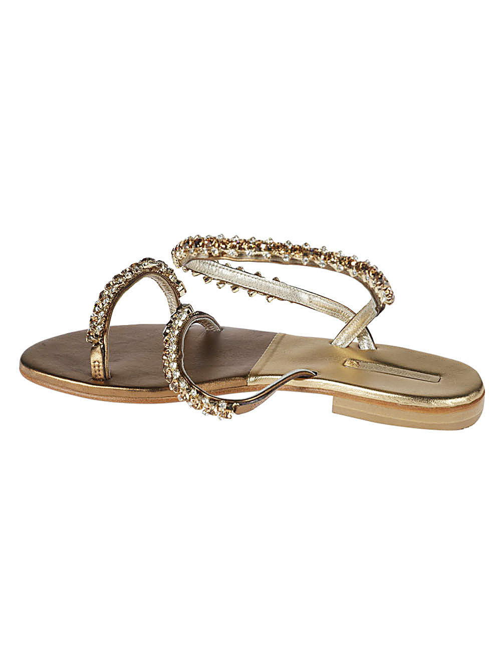 Emanuela Caruso Women's Gold Monastic Anklet Bracelet Sandal