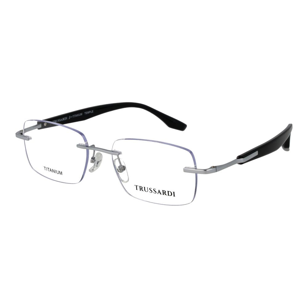 Trussardi Silver Stainless Steel Glasses Men's (Frames)