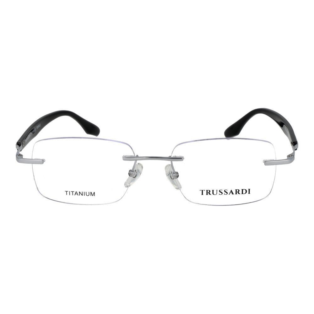 Trussardi Silver Stainless Steel Glasses Men's (Frames)
