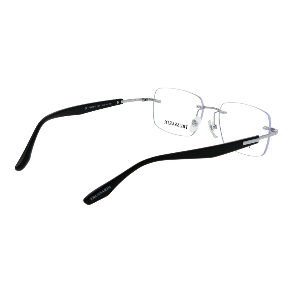 Trussardi Silver Stainless Steel Glasses Men's (Frames)