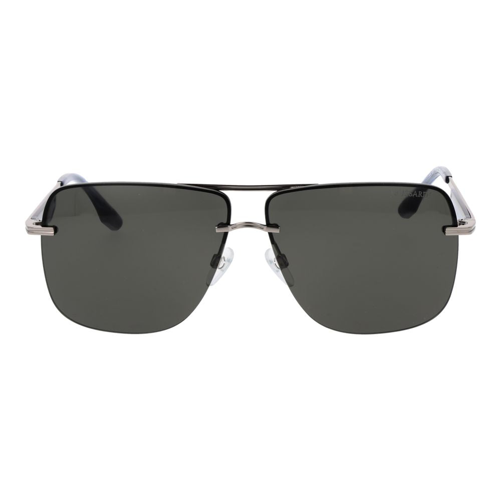 Trussardi Silver Metal Men's Sunglasses