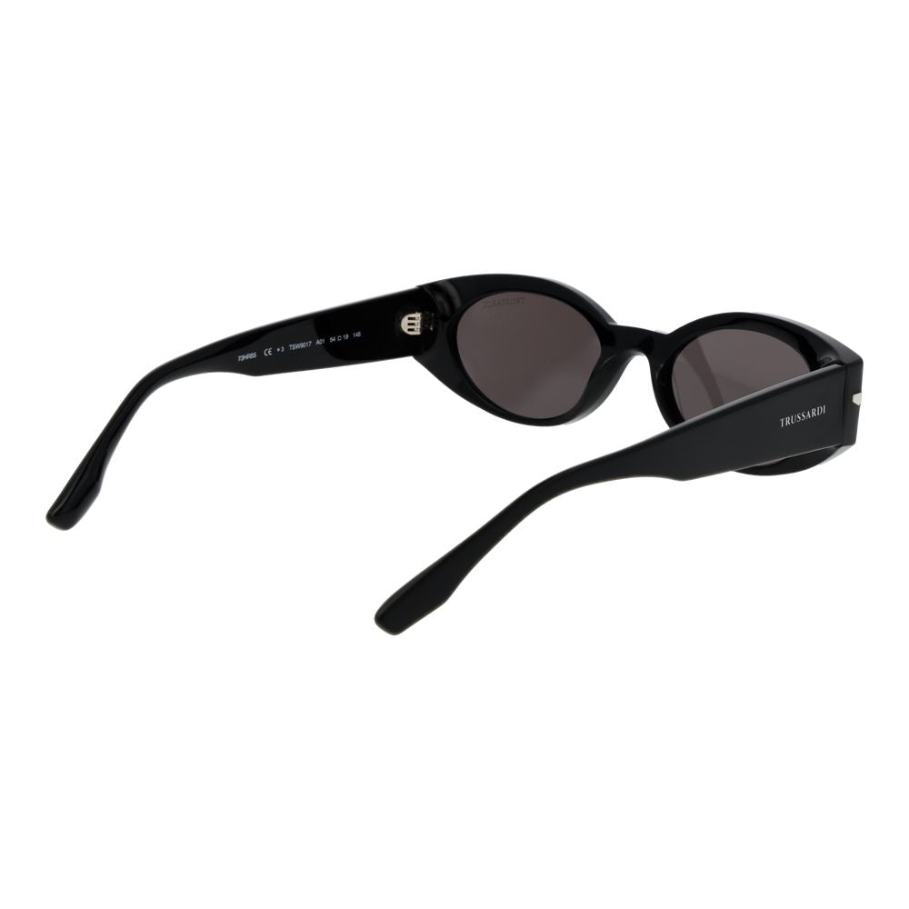 Trussardi Black Acetate Women's Sunglasses