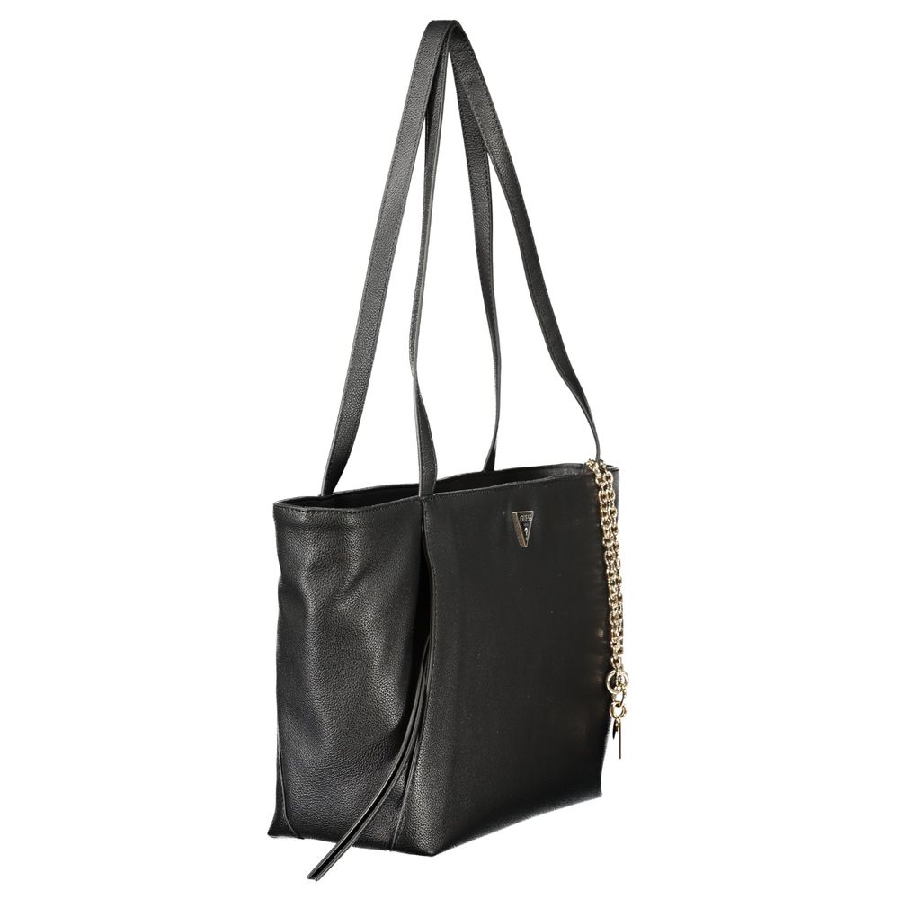 Guess Jeans Black Polyurethane Women's Women's Bag
