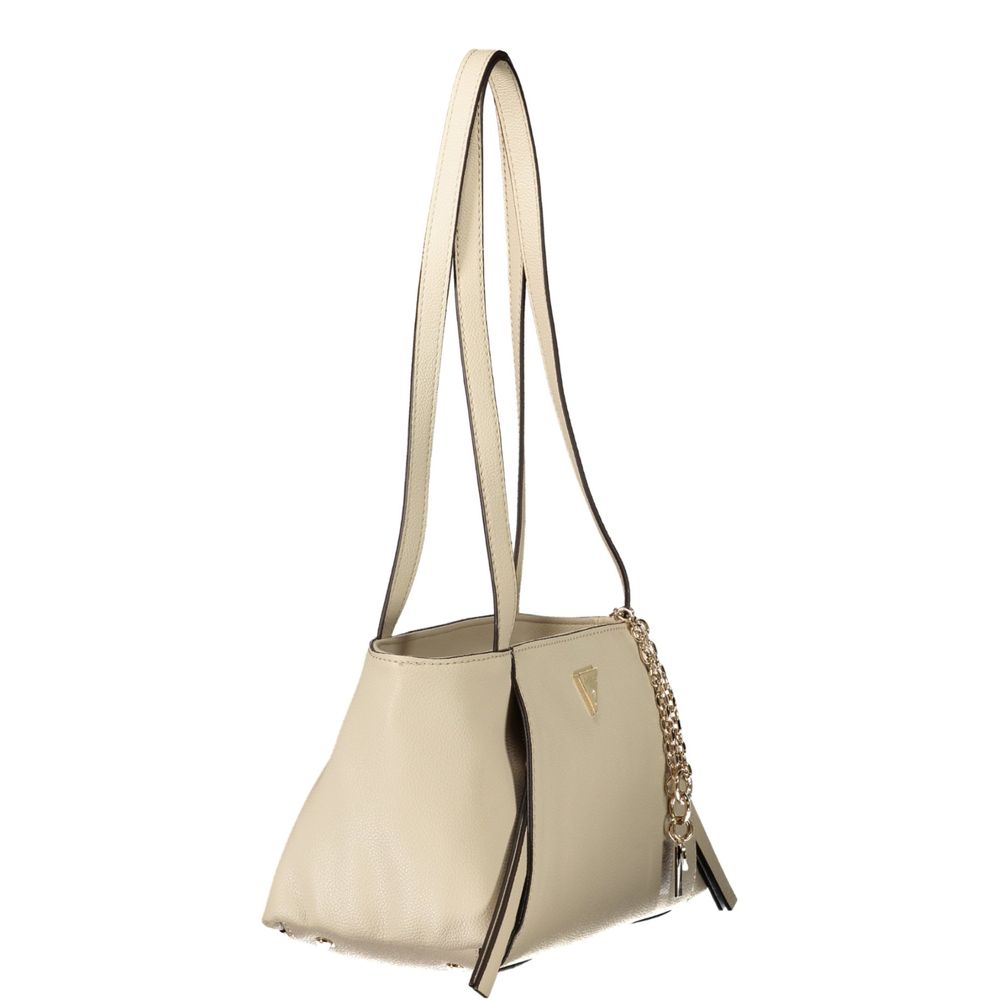 Guess Jeans Beige Polyurethane Women's Women's Bag
