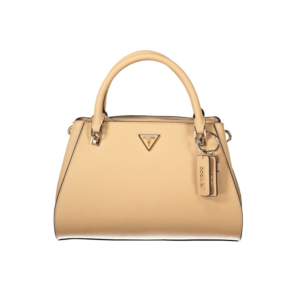 Guess Jeans Beige Polyurethane Women's Women's Bag