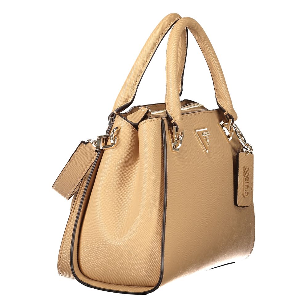 Guess Jeans Beige Polyurethane Women's Women's Bag