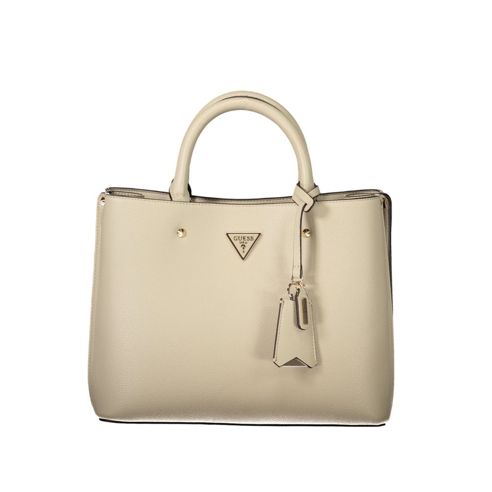 Guess Jeans Beige Polyurethane Women Women's Bag
