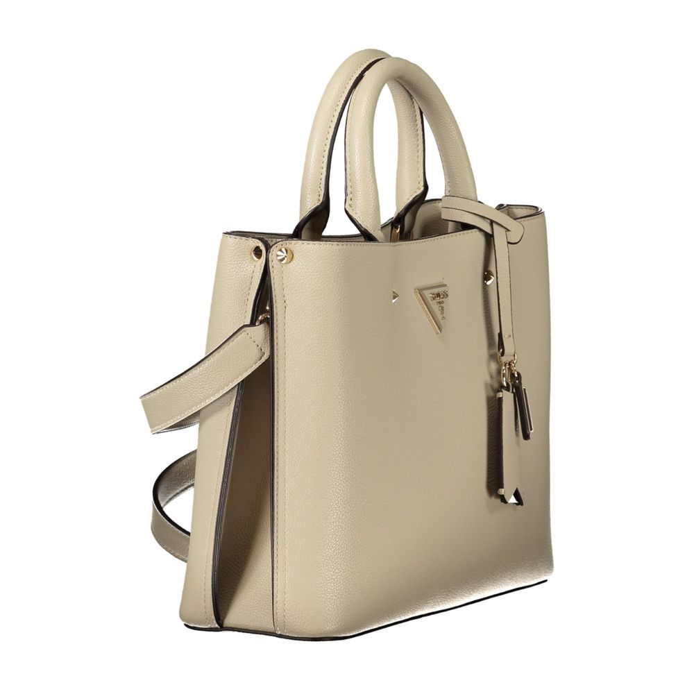 Guess Jeans Beige Polyurethane Women Women's Bag