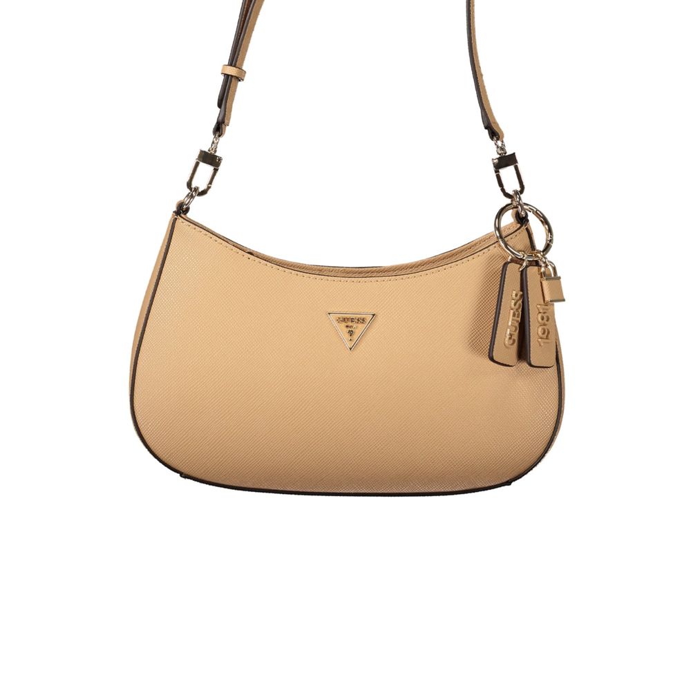 Guess Jeans Beige Polyurethane Women's Women's Bag