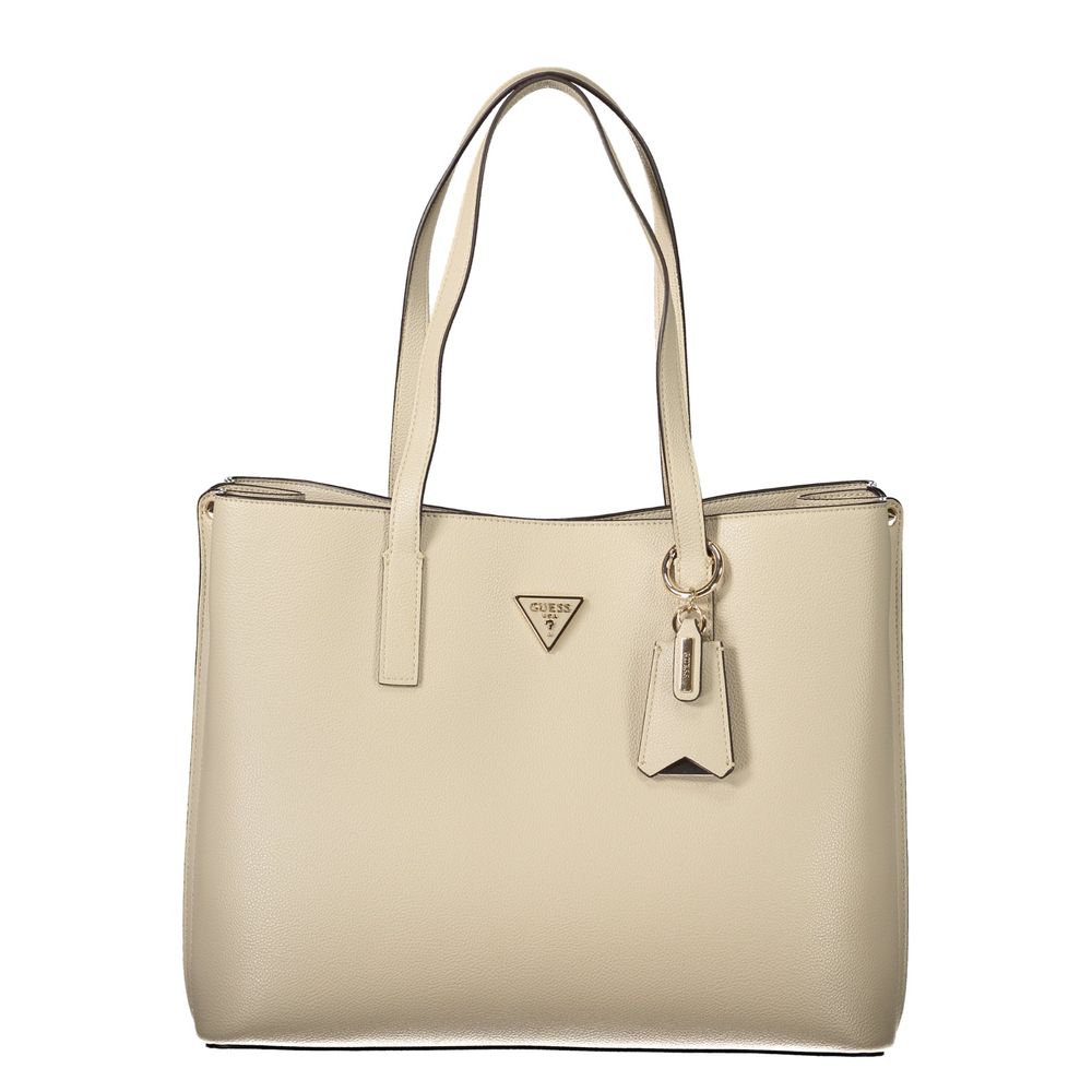 Guess Jeans Beige Polyurethane Women's Women's Bag