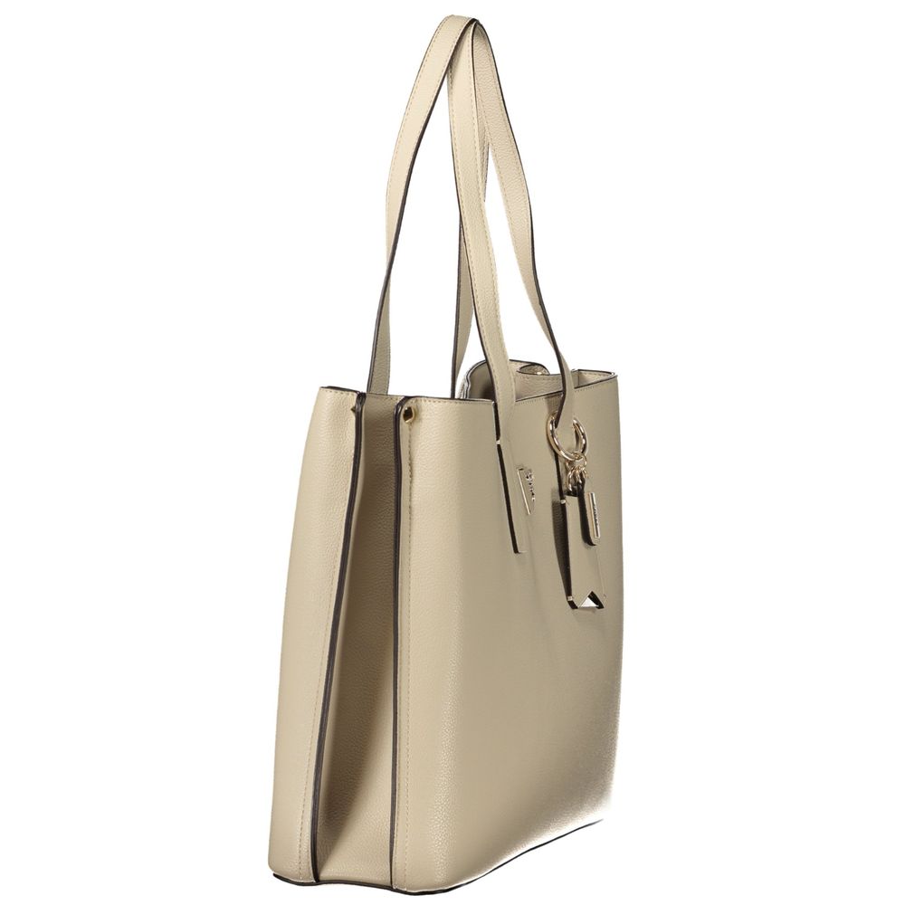 Guess Jeans Beige Polyurethane Women's Women's Bag