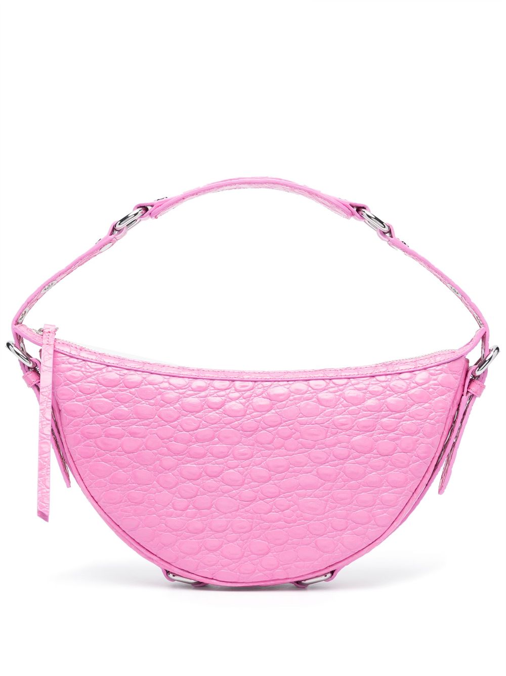 By Far Women's Gib Embossed Crocodile-Effect Shoulder Bag