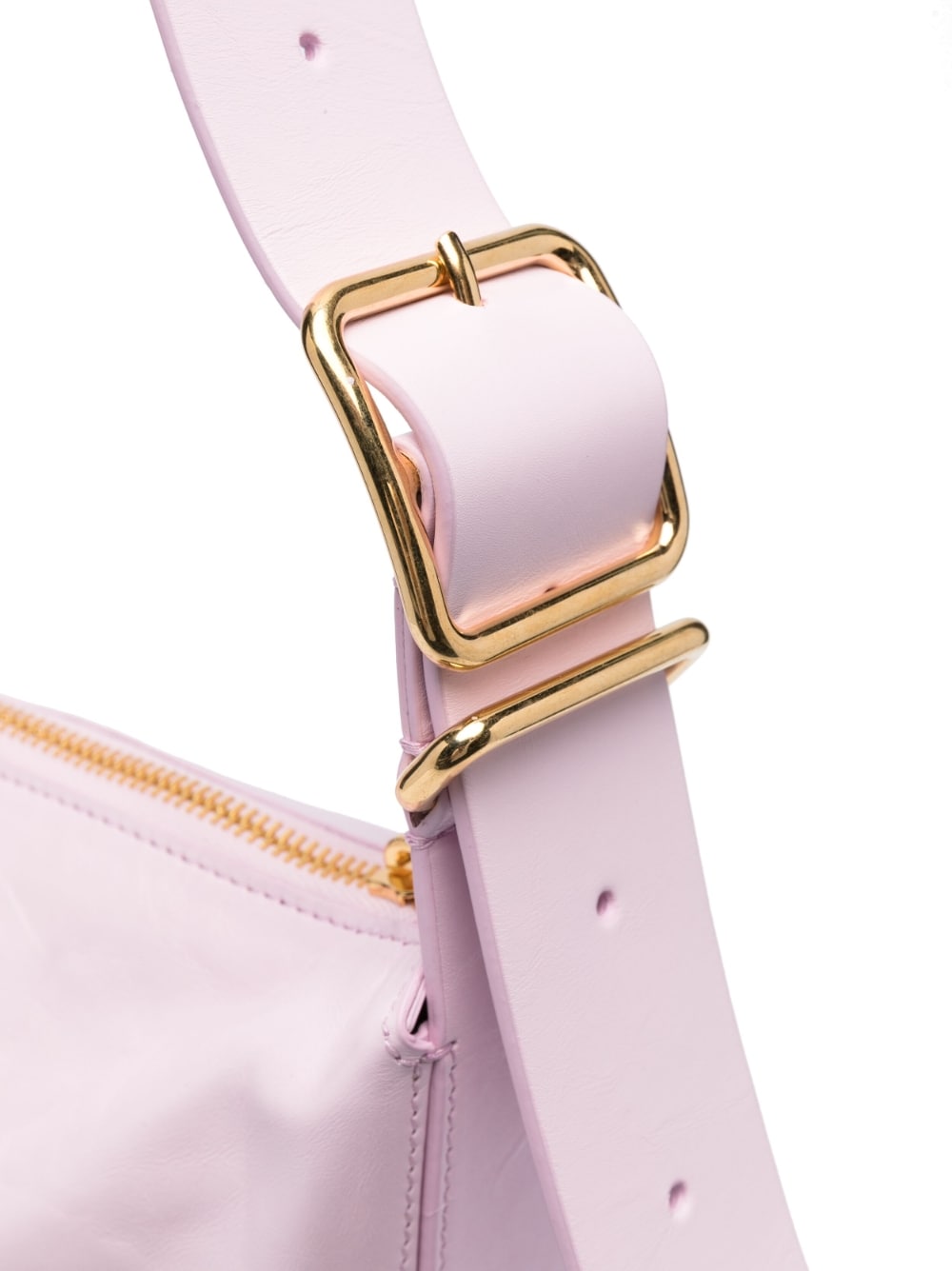 Jil Sander Women's Medium Crinkled Leather Shoulder Bag