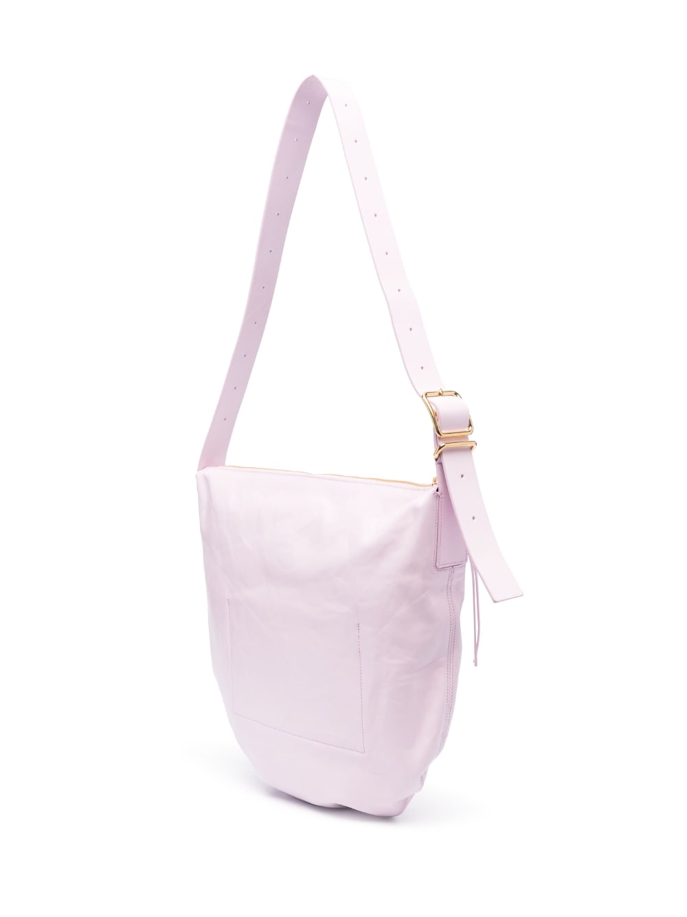 Jil Sander Women's Medium Crinkled Leather Shoulder Bag
