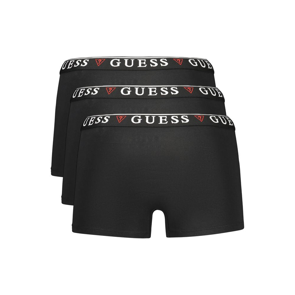Guess Jeans Black Cotton Men Men's Underwear