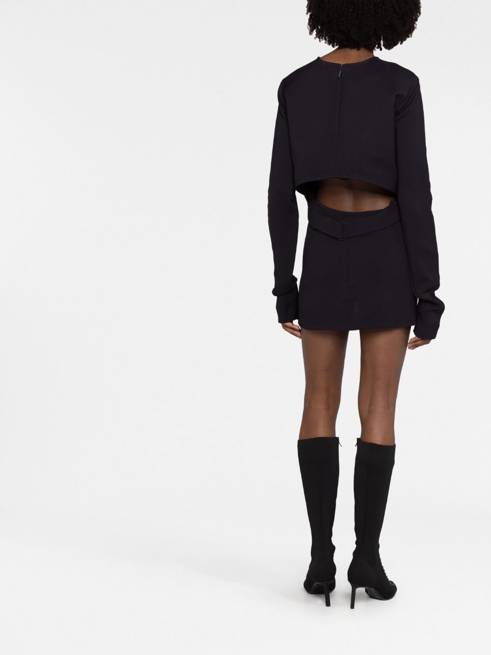 032C Women's Flounced Mini Dress