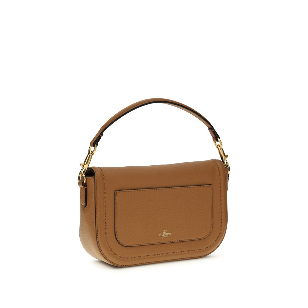 Valentino Garavani Beige Calf Leather Bos Taurus Shoulder Women's Bag
