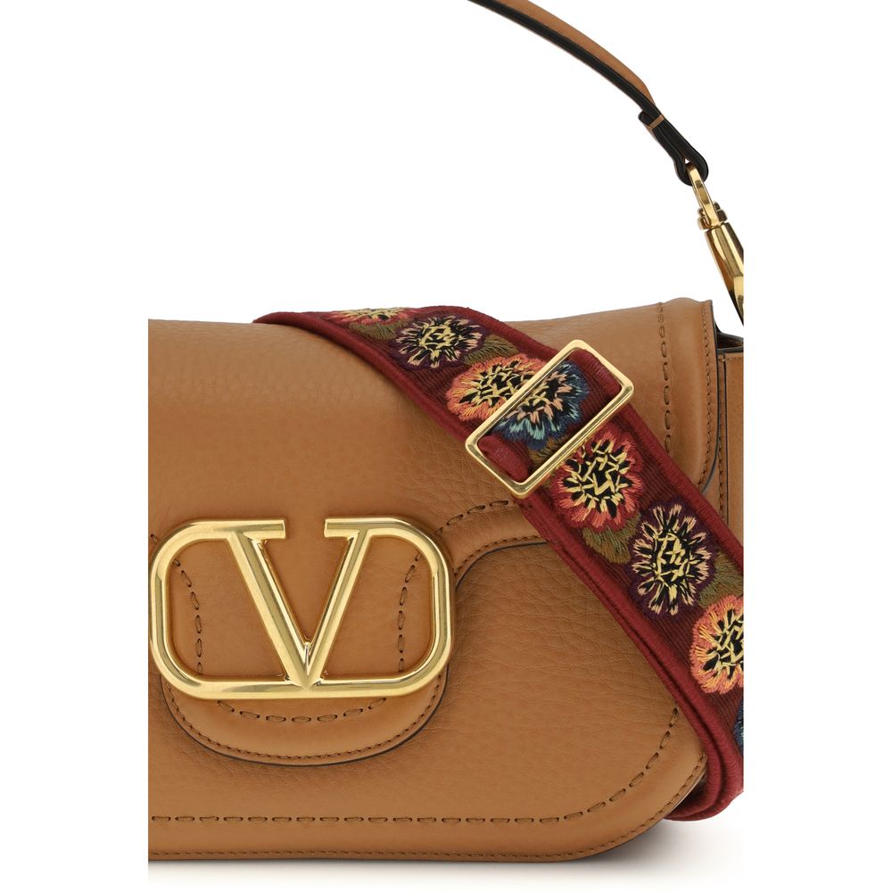 Valentino Garavani Beige Calf Leather Bos Taurus Shoulder Women's Bag