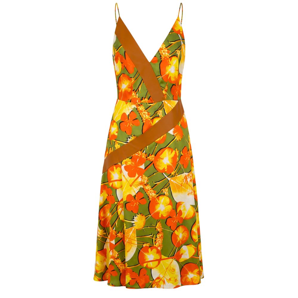 Trussardi Yellow Silk Women Women's Dress