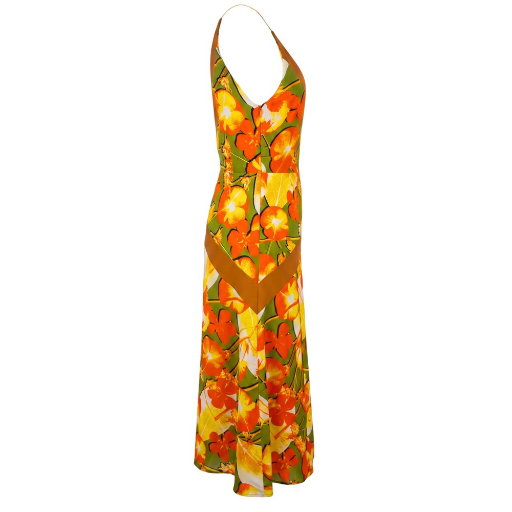 Trussardi Yellow Silk Women Women's Dress