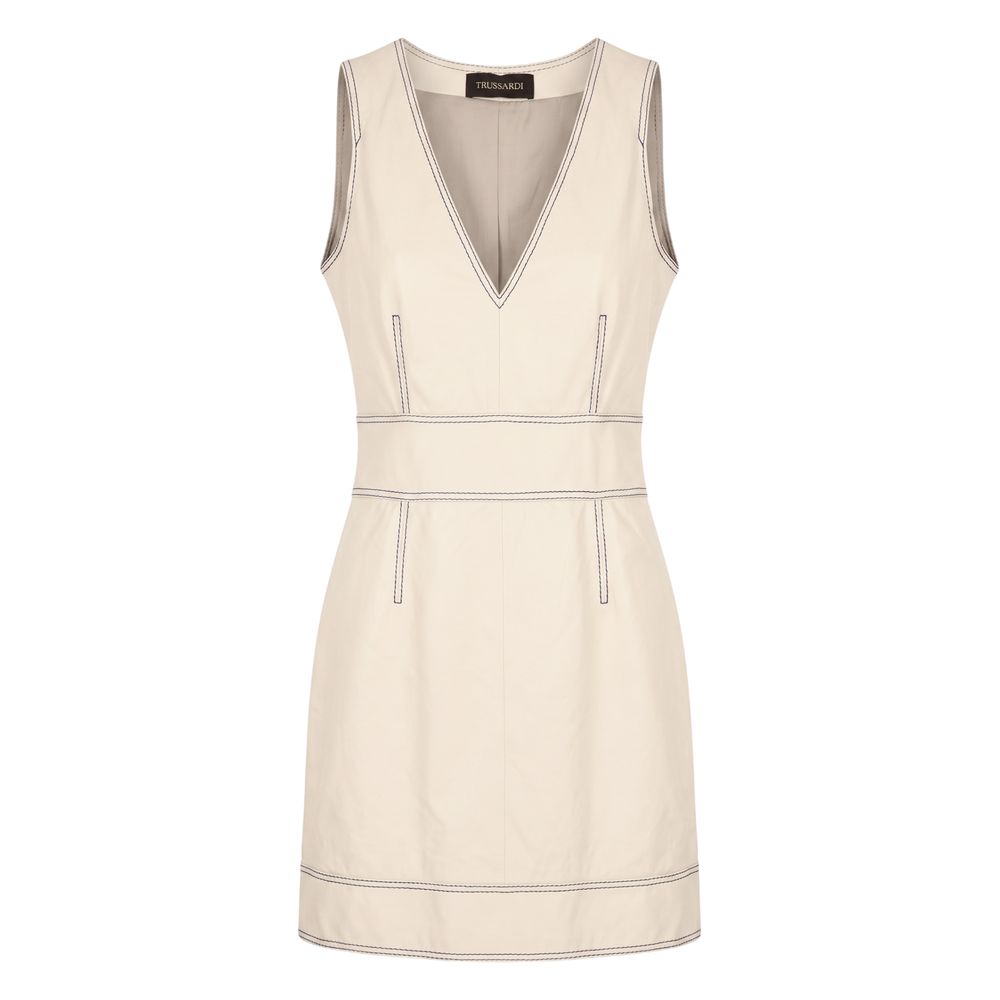 Trussardi Beige Lamb Women Women's Dress