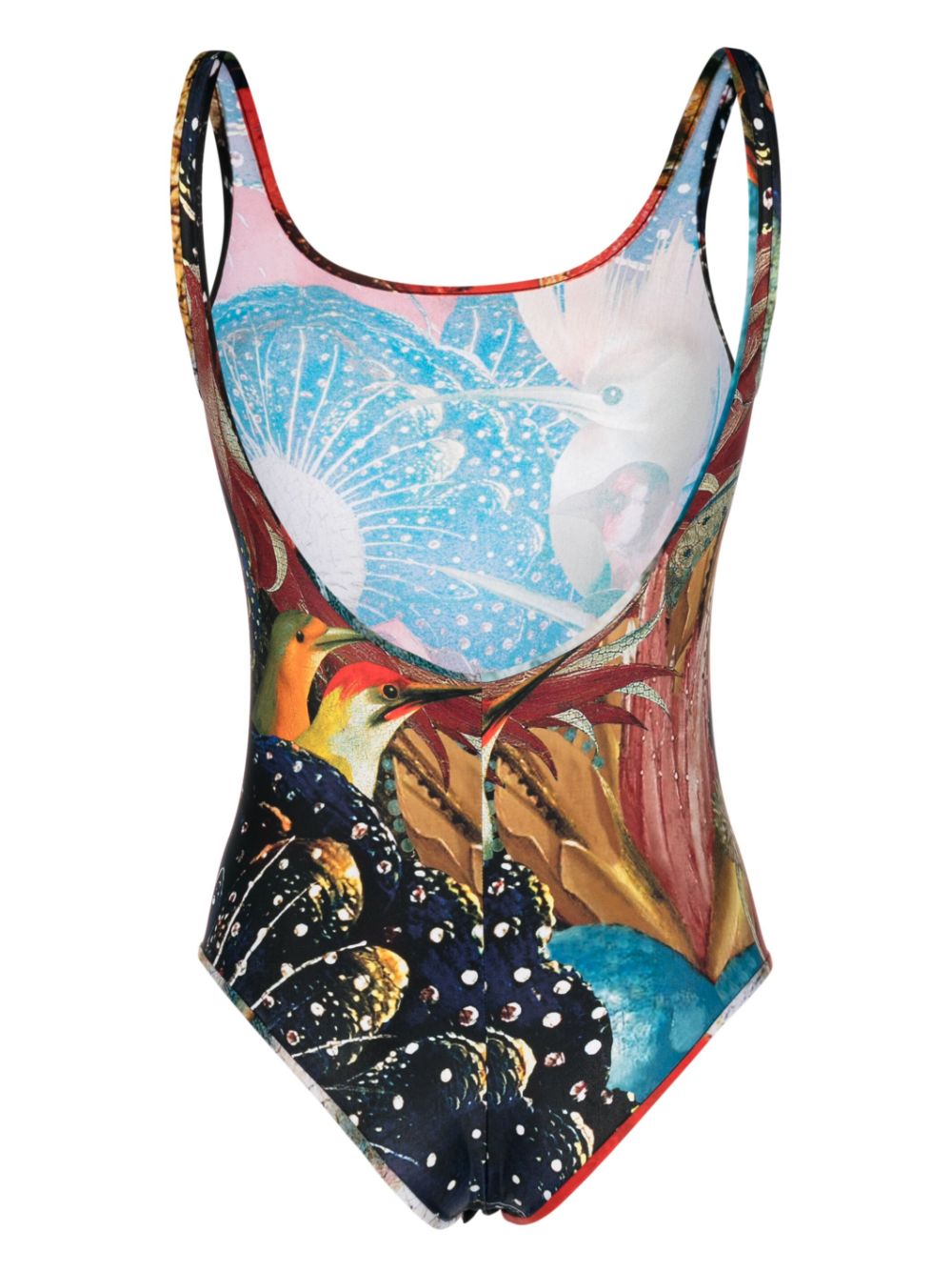 Alexander Mcqueen Women's Hieronymus Bosch-Print Jersey Bodysuit