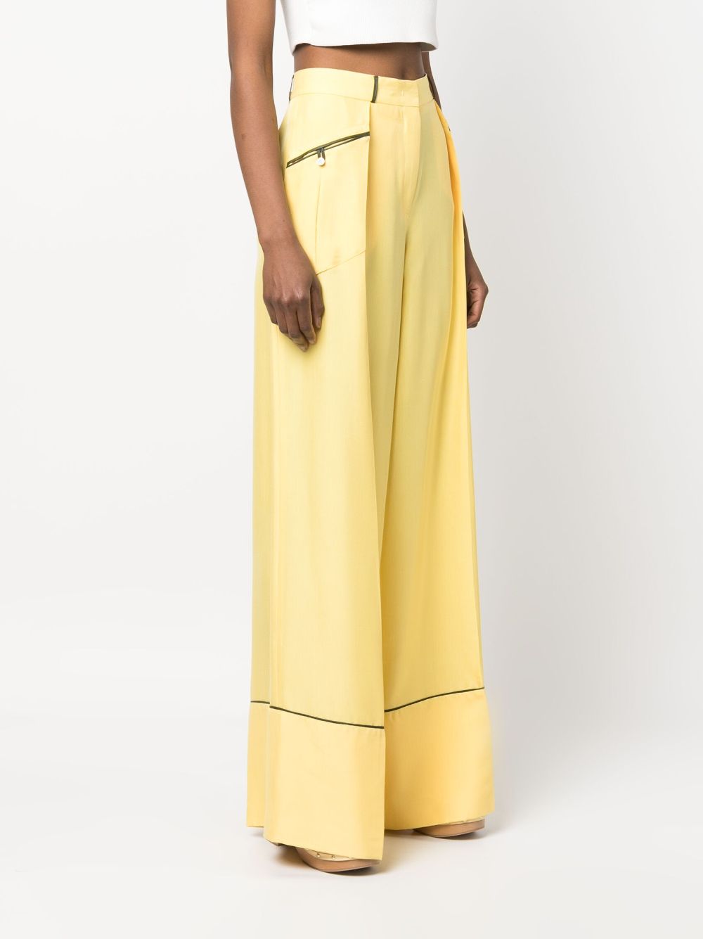 Bally Women's Silk Wide-Leg Trousers