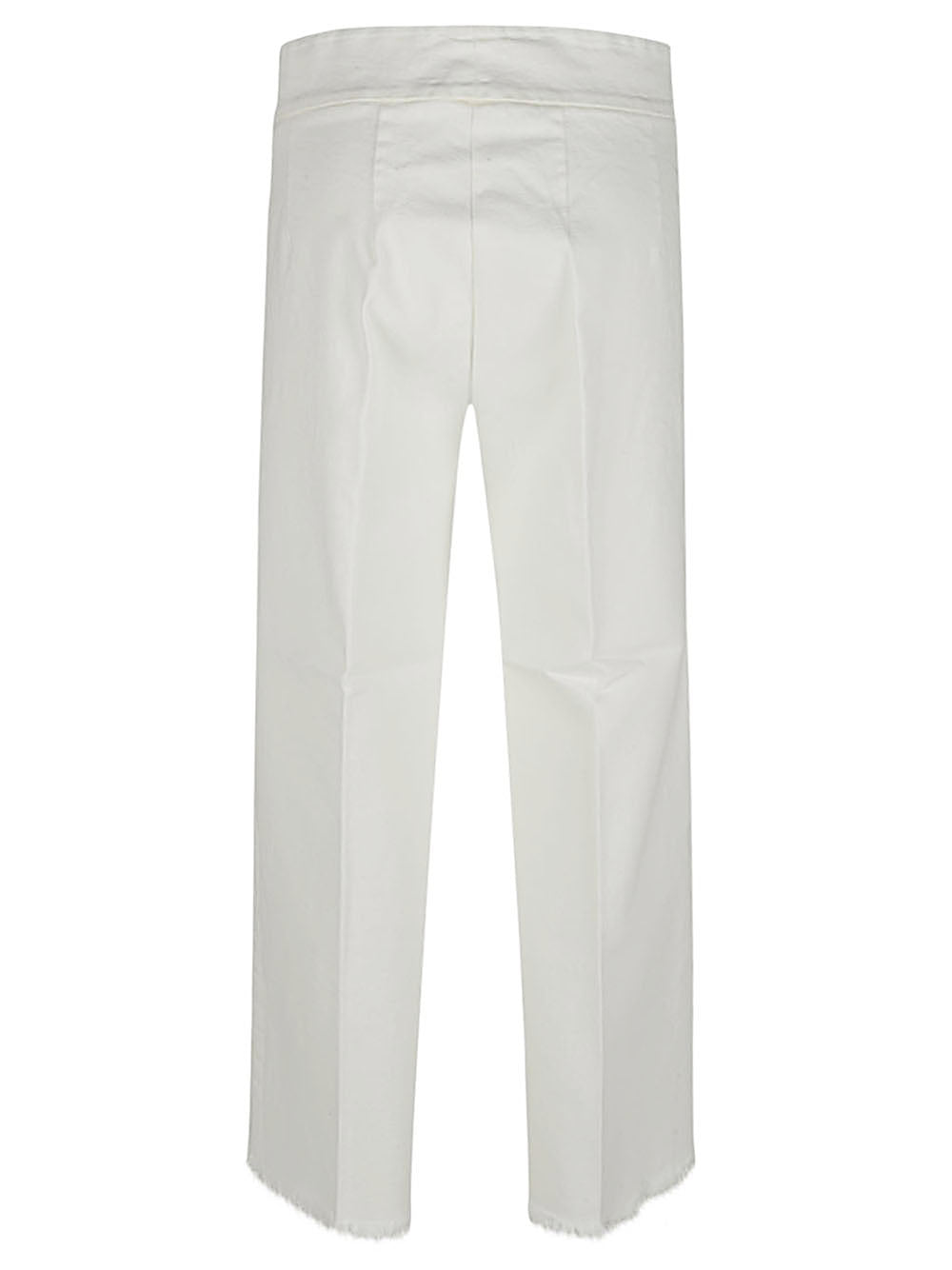 Avenue Montaigne Women's Cropped Frayed Denim Trousers