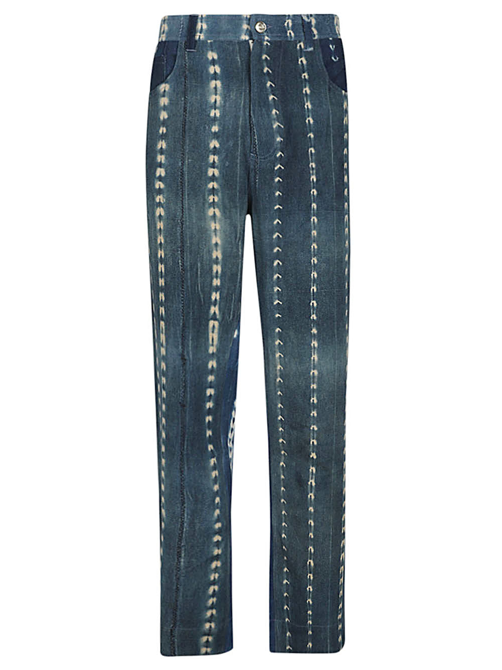 Wales Bonner Men's Miles Tie-Dye Denim Jeans