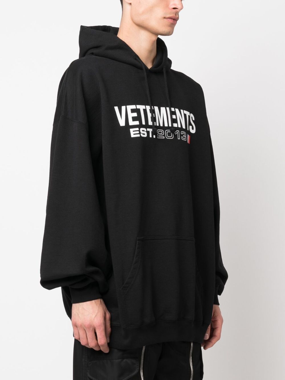 Vetements Men's Logo Cotton Hoodie