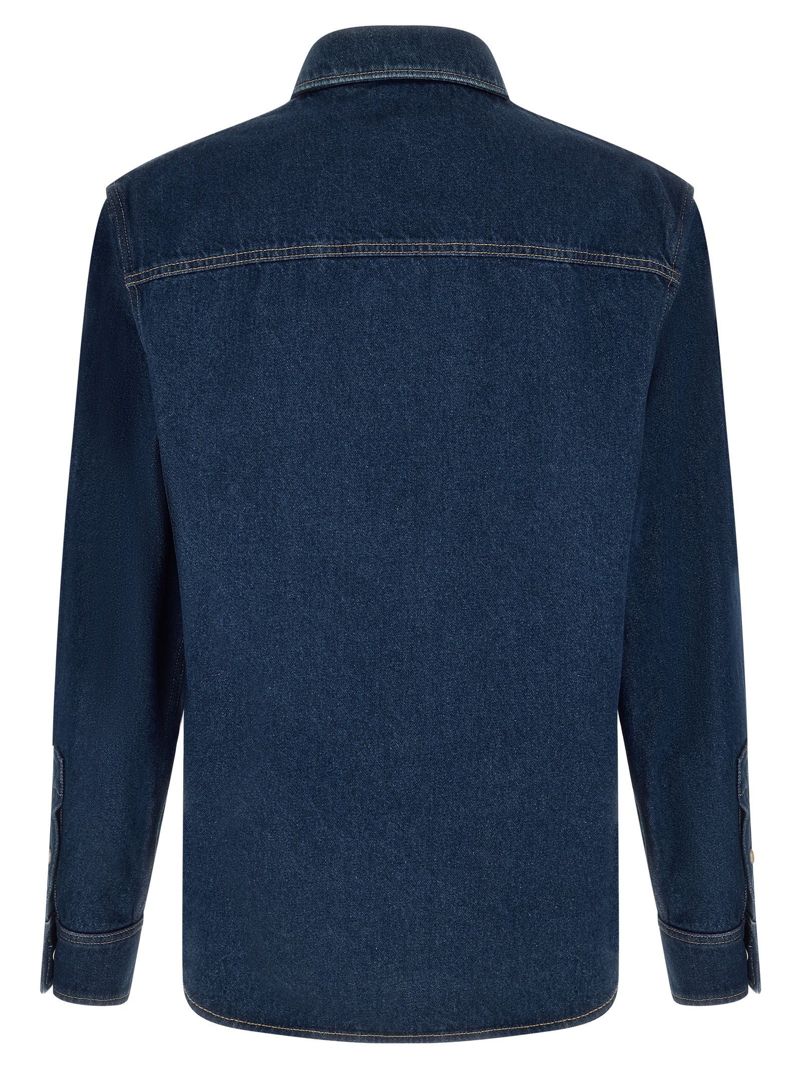 Valentino Garavani Blue Cotton Men's Blouse