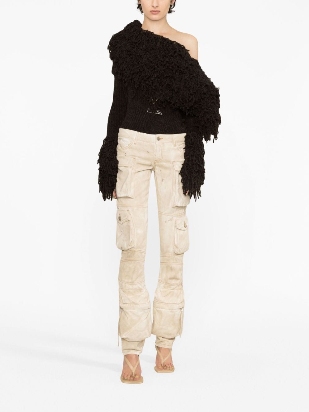 The Attico Women's Essie Cargo Denim Trousers