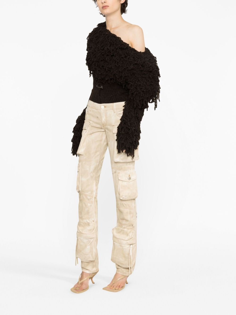 The Attico Women's Essie Cargo Denim Trousers