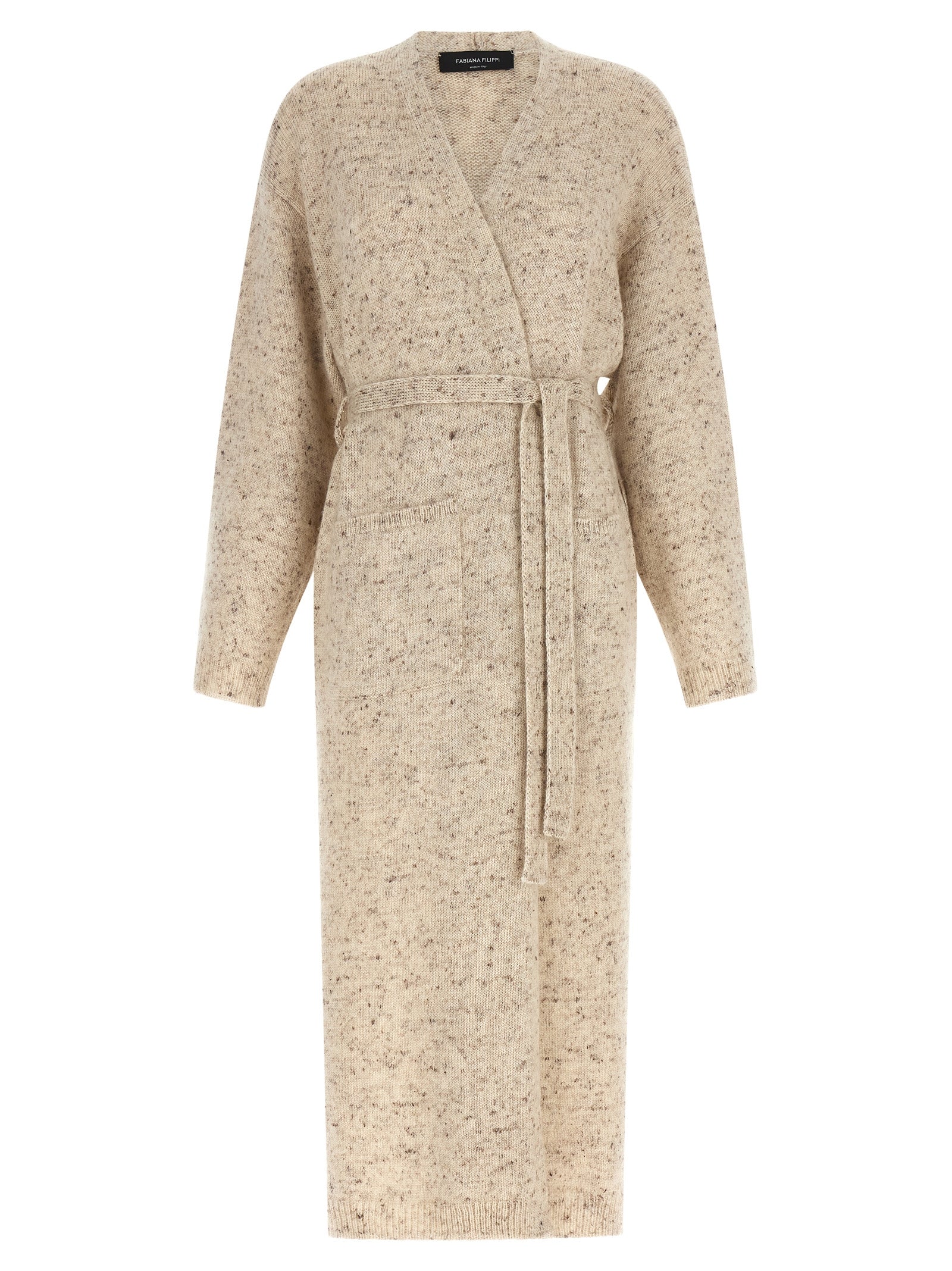 Fabiana Filippi Beige Wool Women's Cardigan