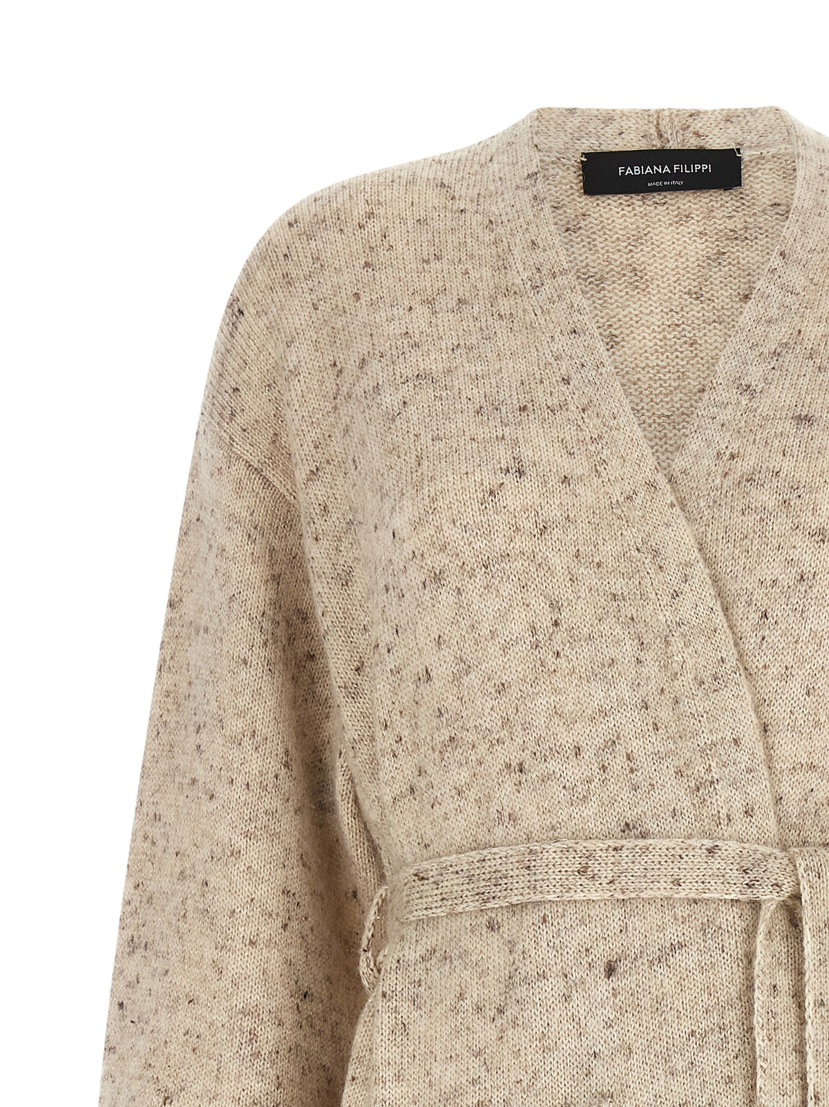 Fabiana Filippi Beige Wool Women's Cardigan
