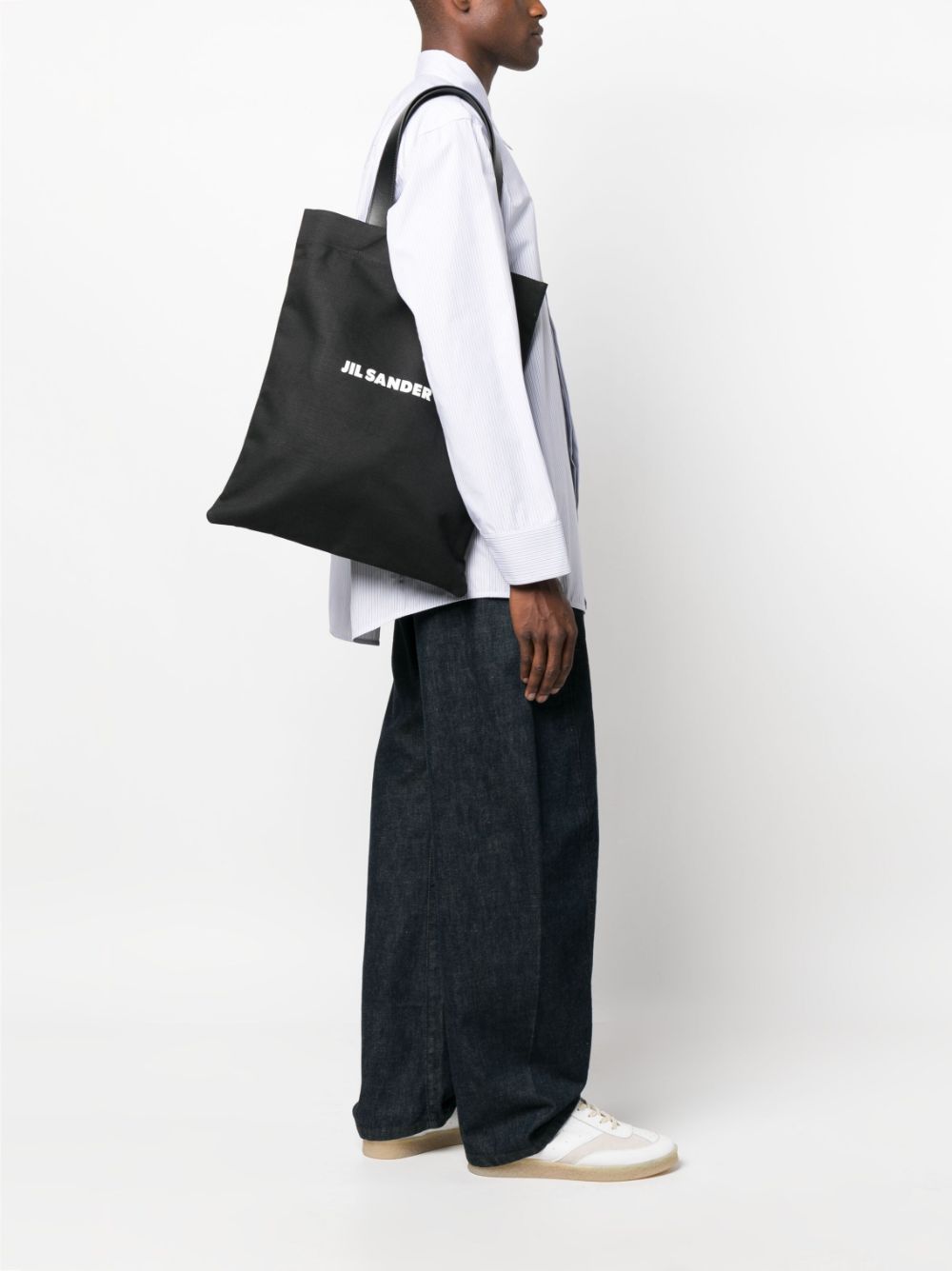 Jil Sander Men's Logo-Print Tote Bag