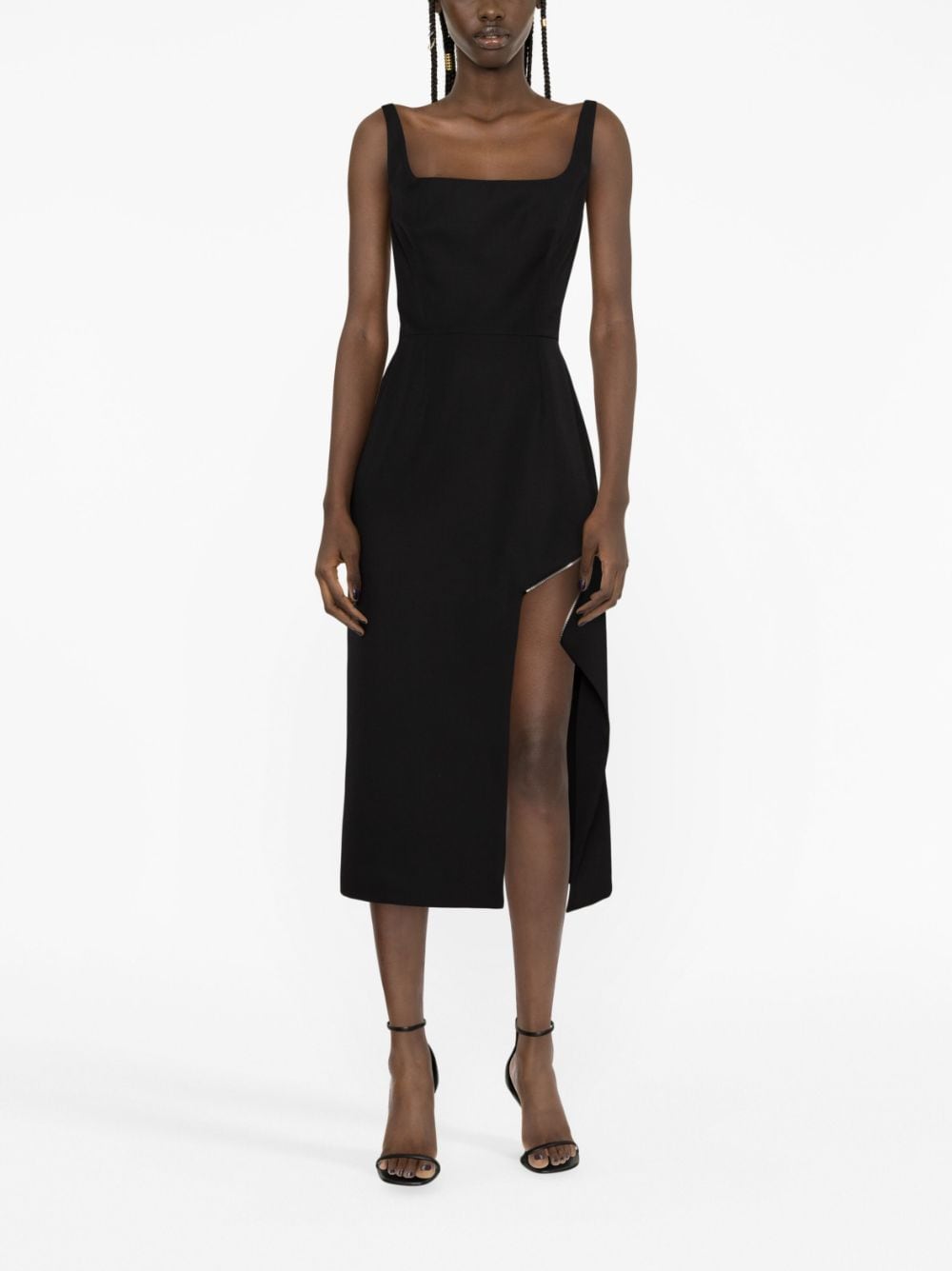 Alexander Mcqueen Women's Zip-Embellished Midi Dress