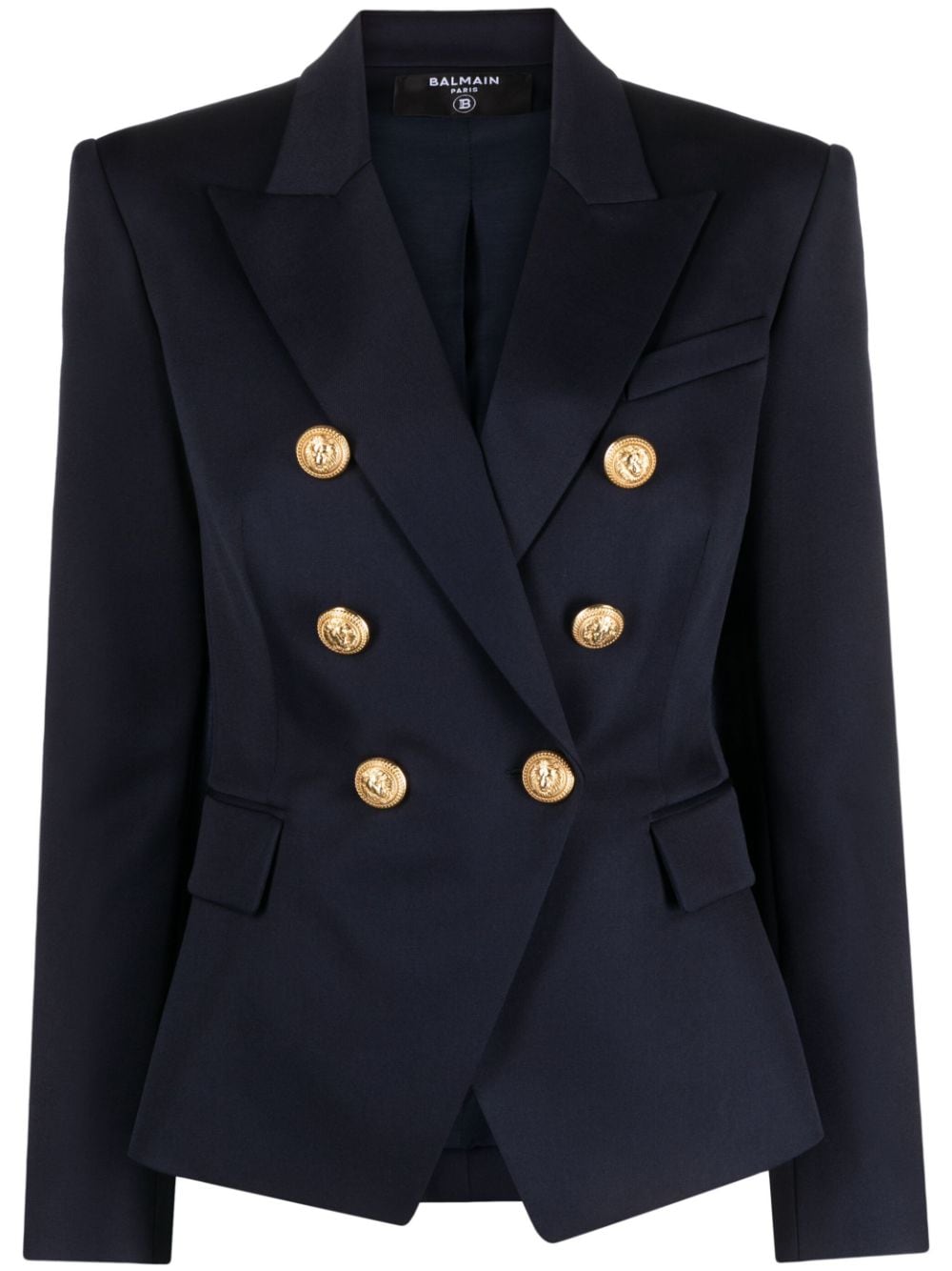 Balmain Women's Double-Breasted Wool Blazer