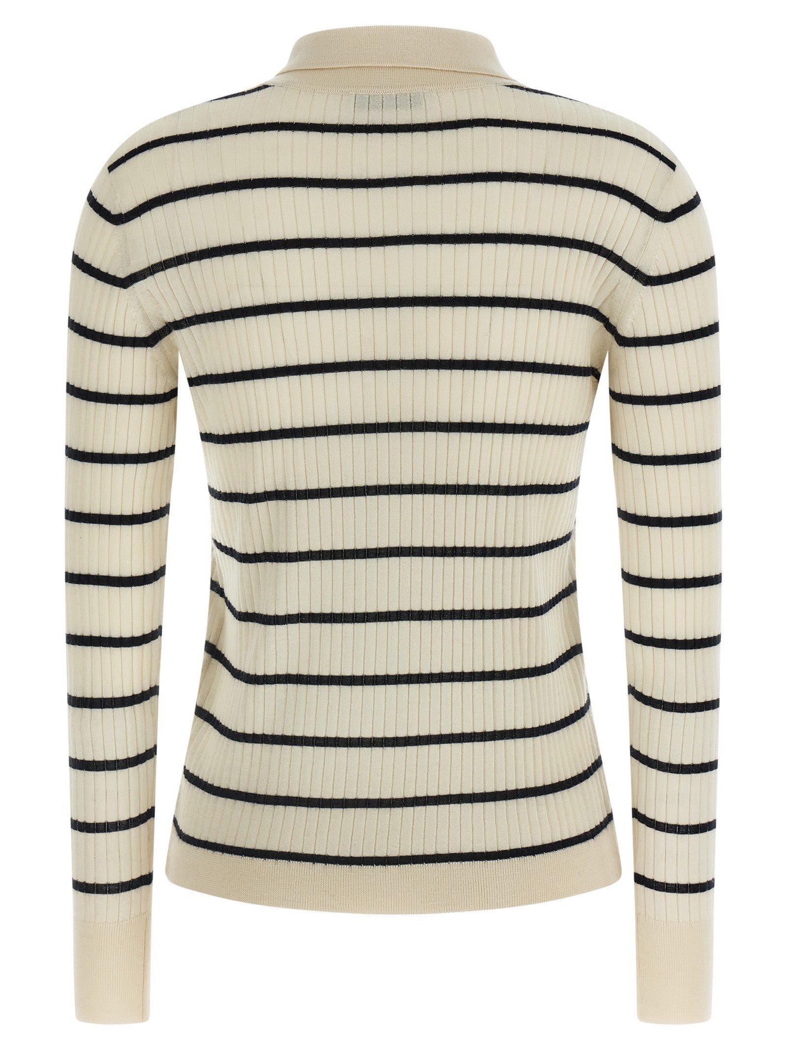 Max Mara Blue Cashmere Polo Women's Shirt