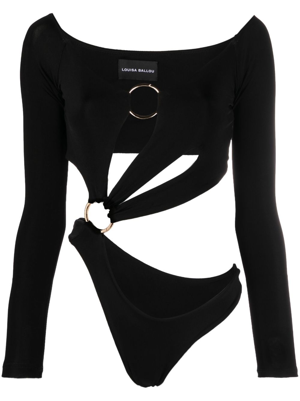 Louisa Ballou Women's Long Sleeve Cut-Out Bodysuit