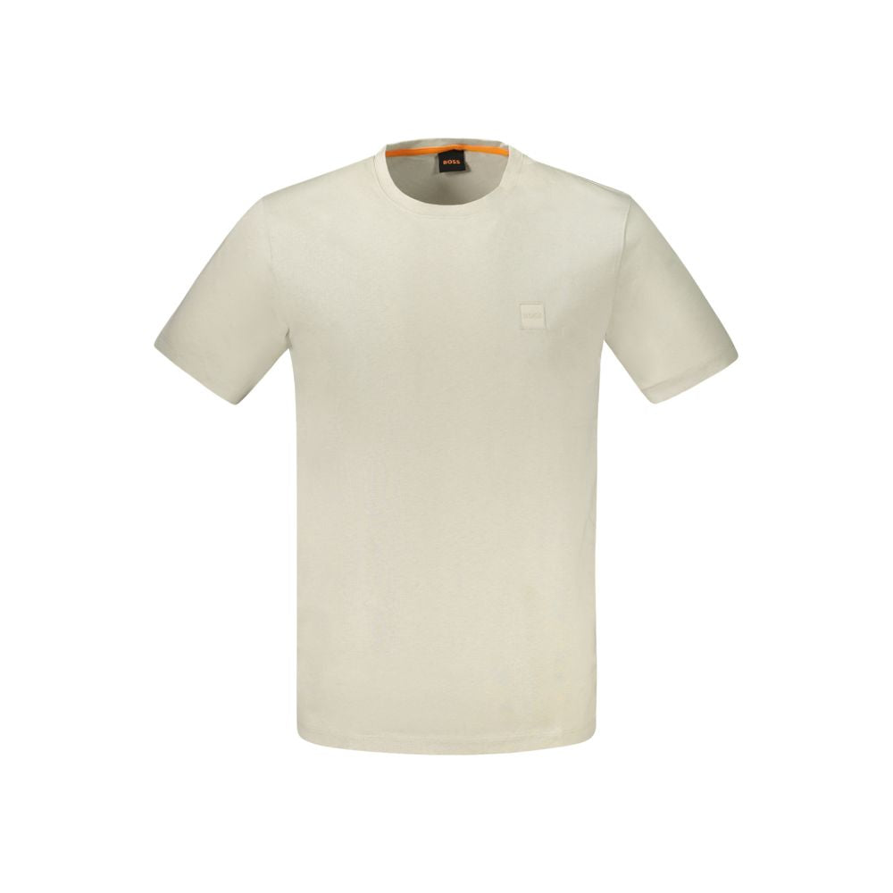 Hugo Boss Beige Cotton Men's Men's T-Shirt