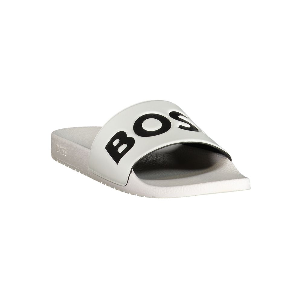 Hugo Boss White Polyurethane Men's Men's Slipper