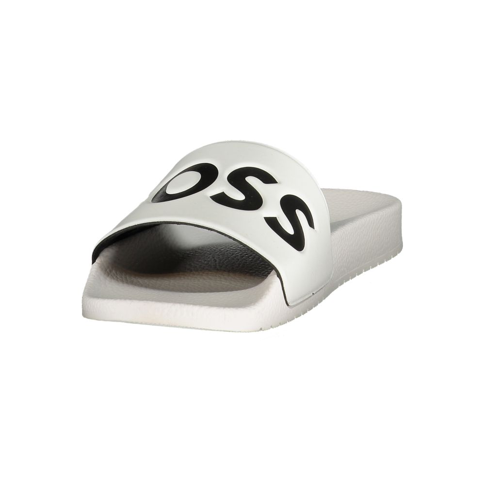 Hugo Boss White Polyurethane Men's Men's Slipper