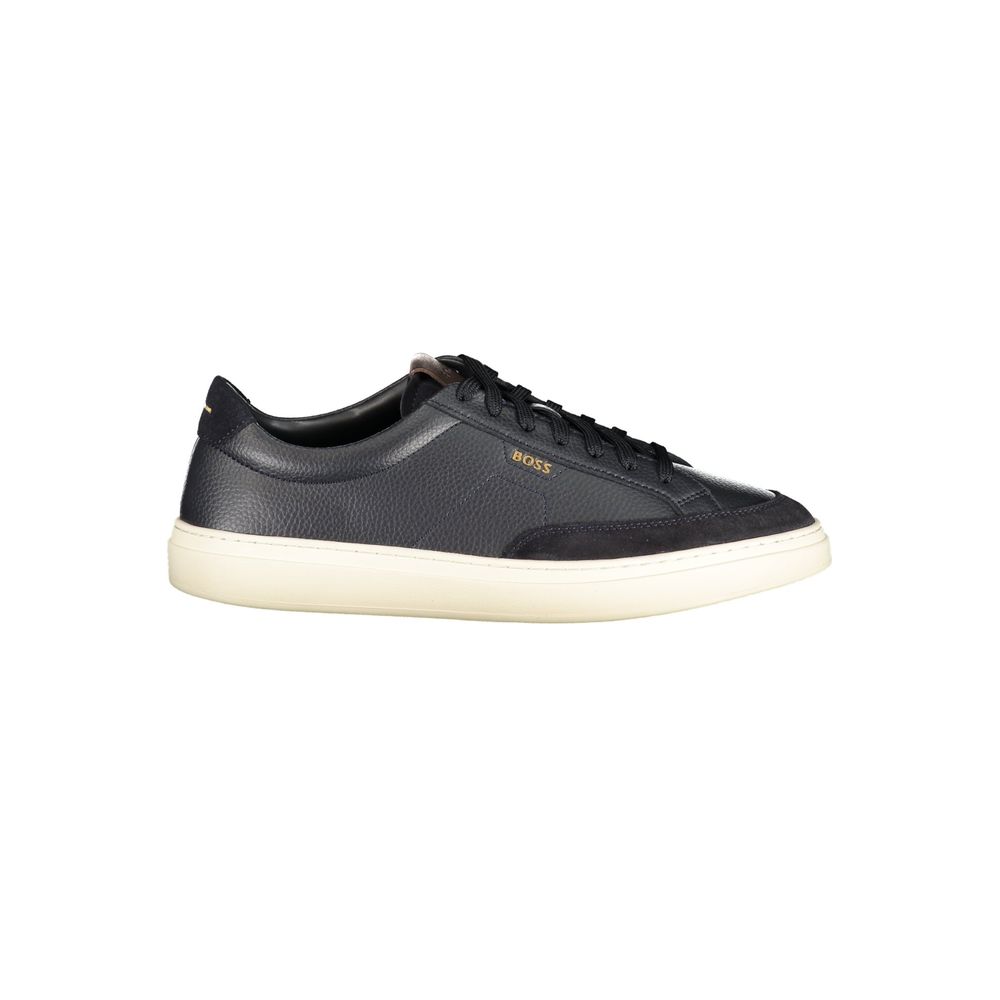 Hugo Boss Blue Leather Men's Men's Sneakers