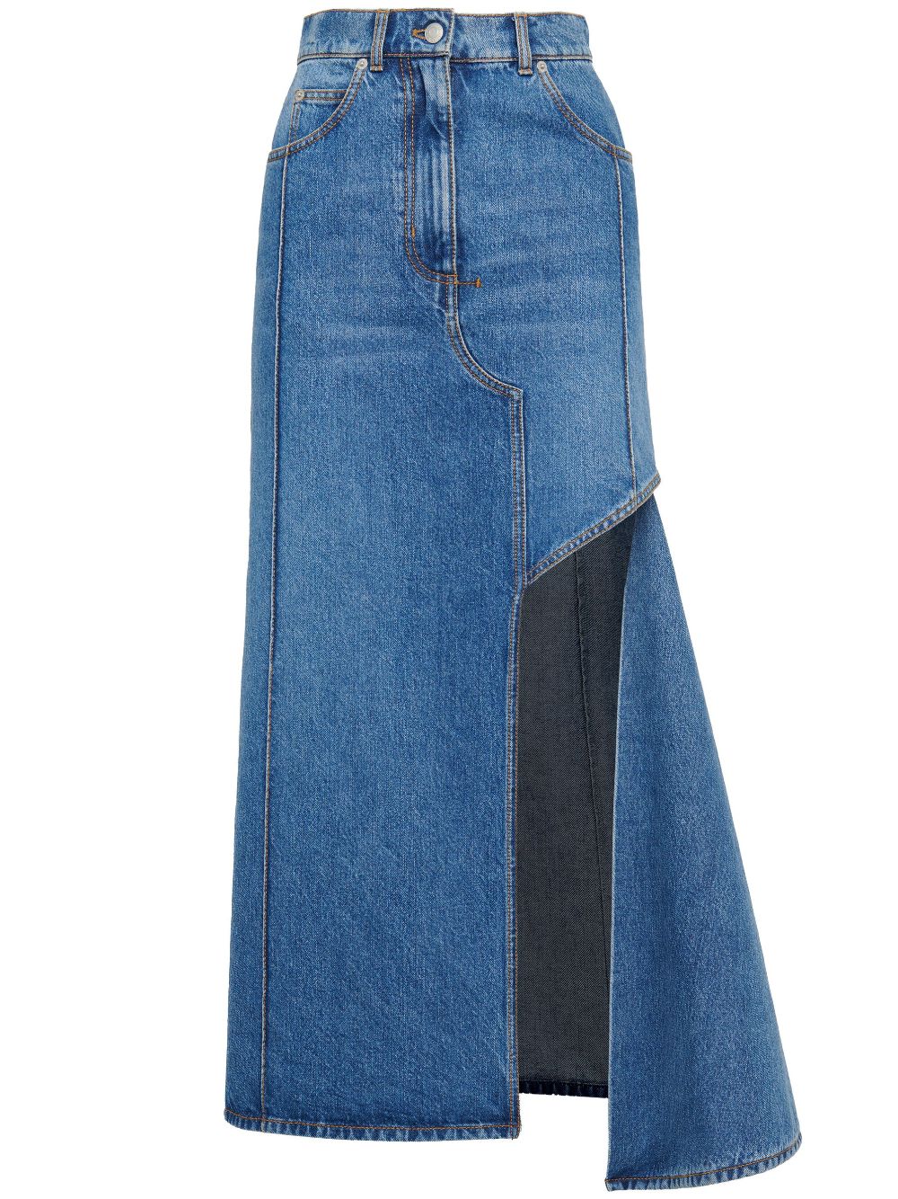 Alexander Mcqueen Women's Denim Midi Skirt