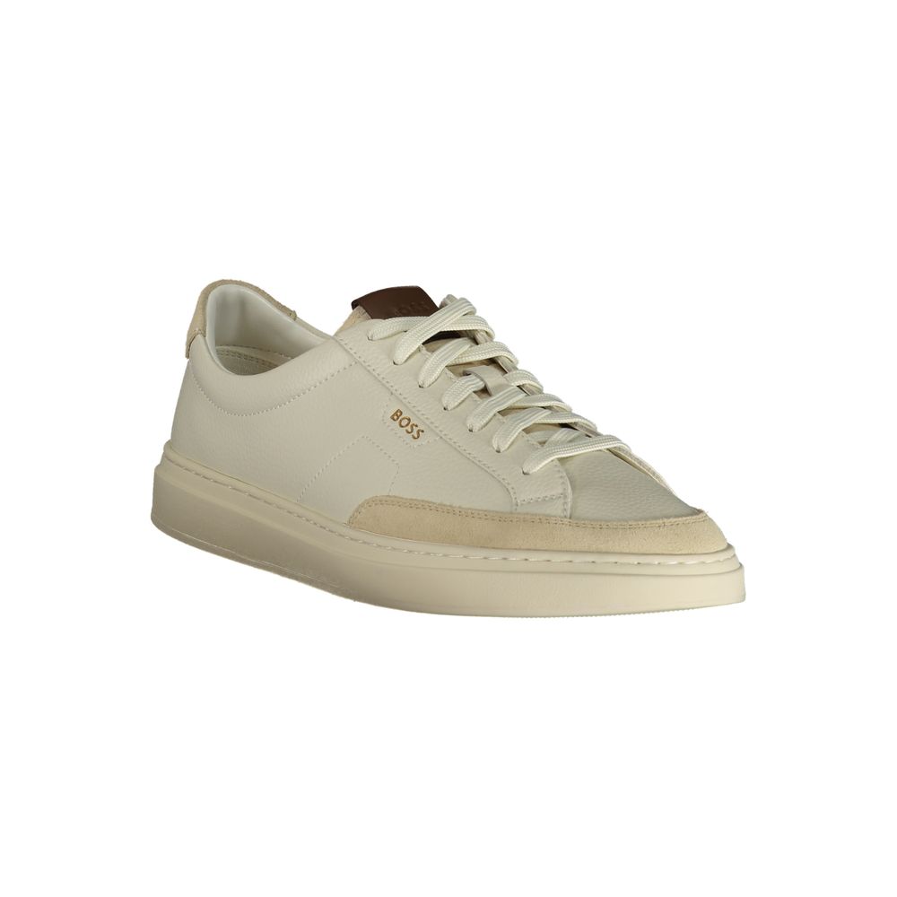 Hugo Boss Bianco Pelle Uomo Men's Sneaker