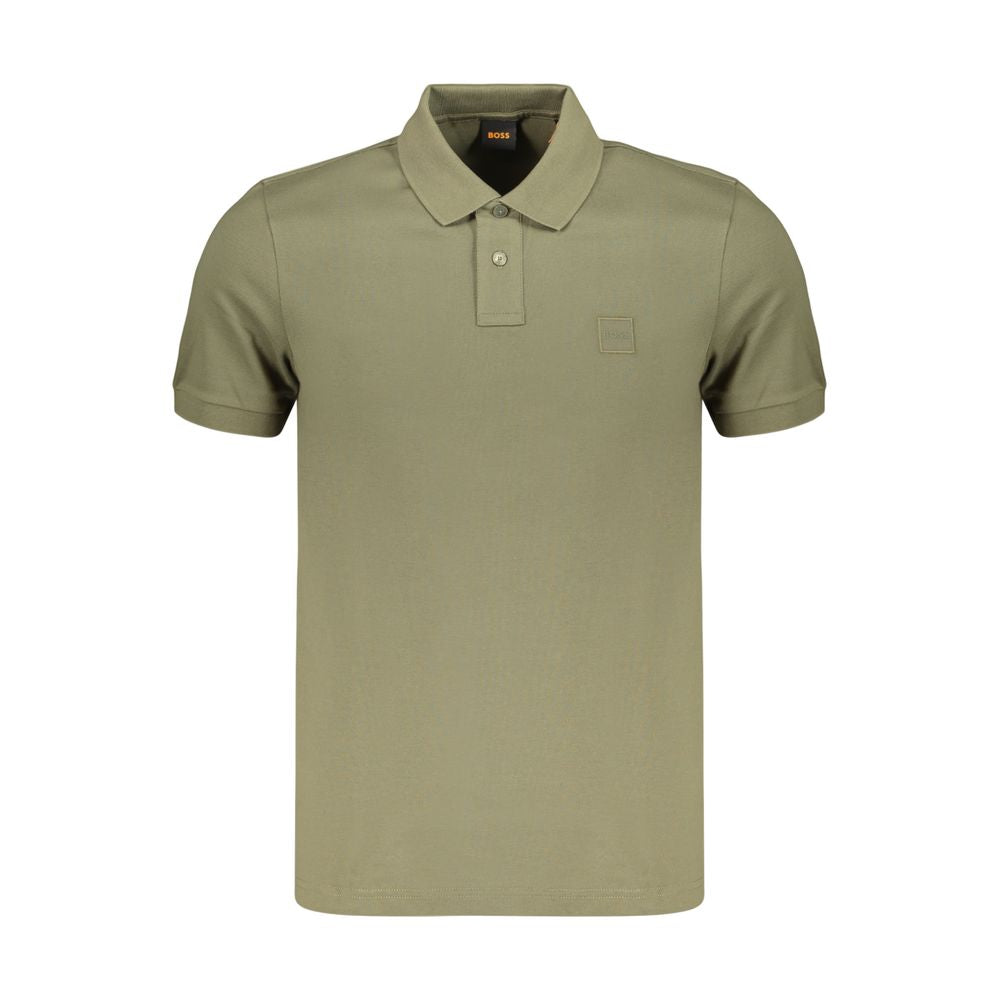 Hugo Boss Green Cotton Men's Polo Men's Shirt